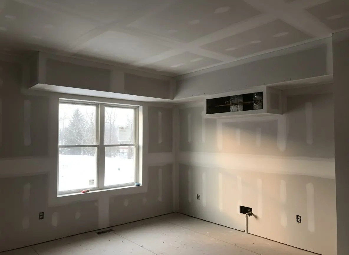 Kitchen soffits boxed in, Hershey