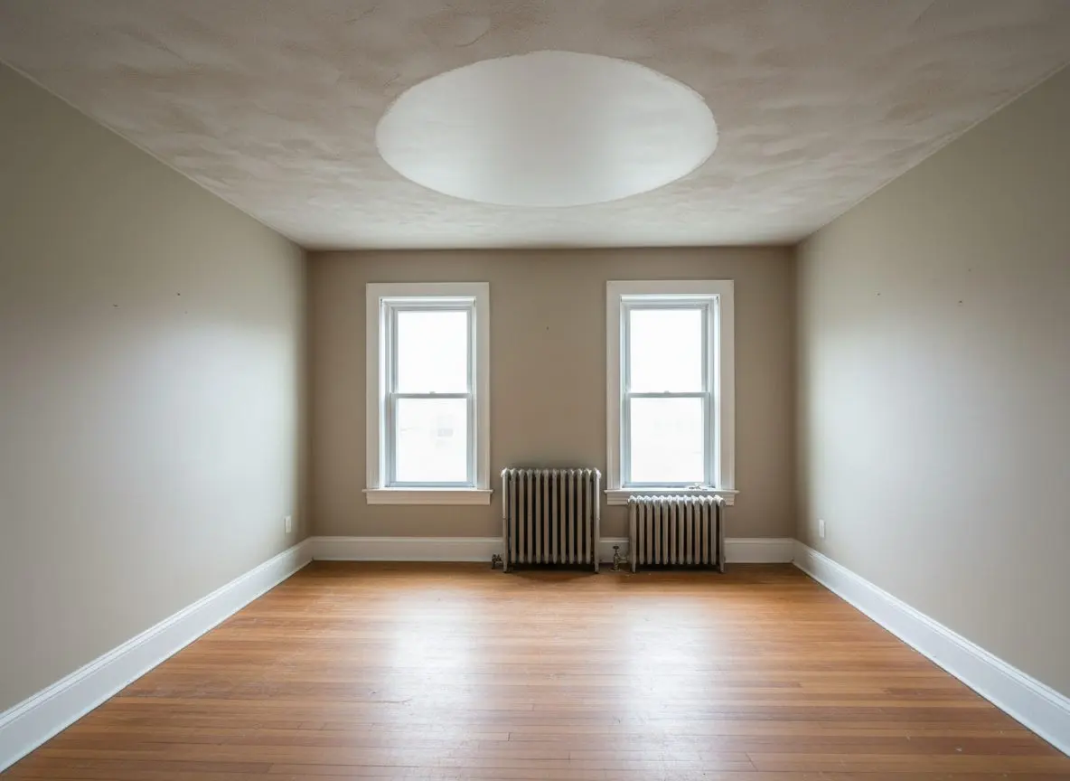 Loose ceiling plaster reattached in Midtown